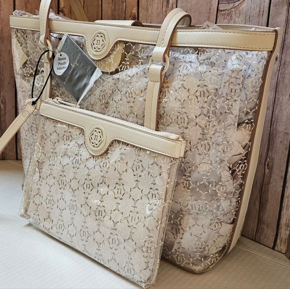 NANETTE LEPORE Clear Tote & Wristlet NWT - Picture 14 of 15